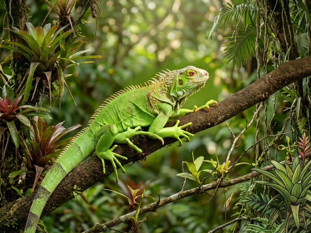 IGUANA HIJAU